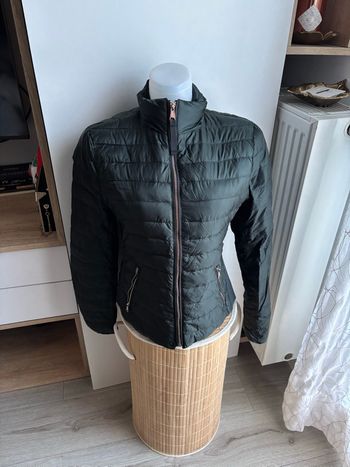 Doudoune verte foncé Zara matelassé taille M