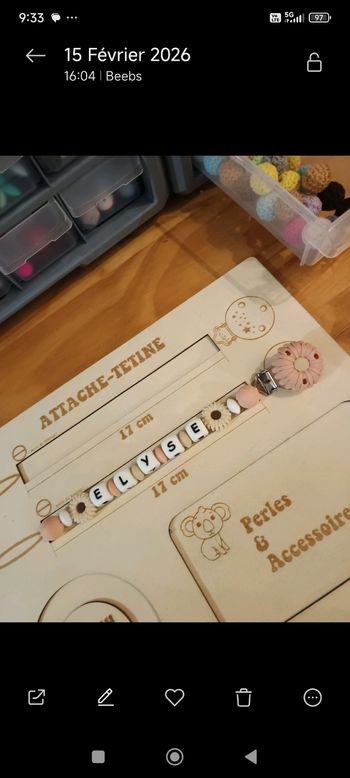 Attache-tétine 🌸