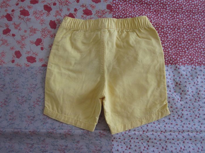 Short toile jaune 18 mois - photo numéro 2