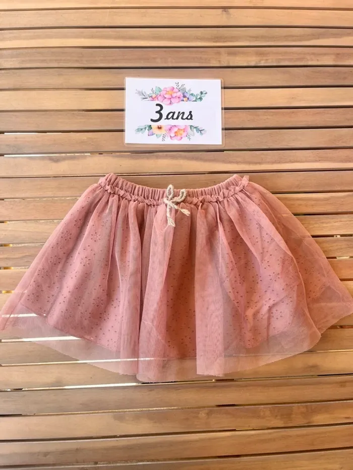 Jupe vieux rose Zara 3 ans