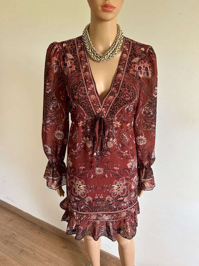 Robe imprimée à manches longues Jus de Pom taille M/L jamais portée