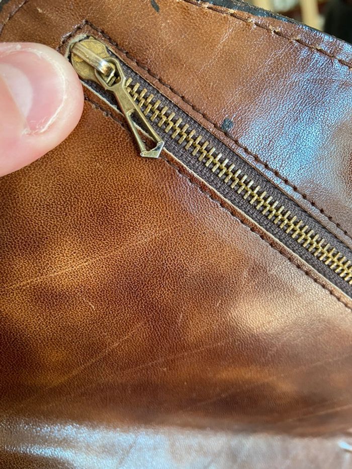 Pochette cuir vintage - photo numéro 6