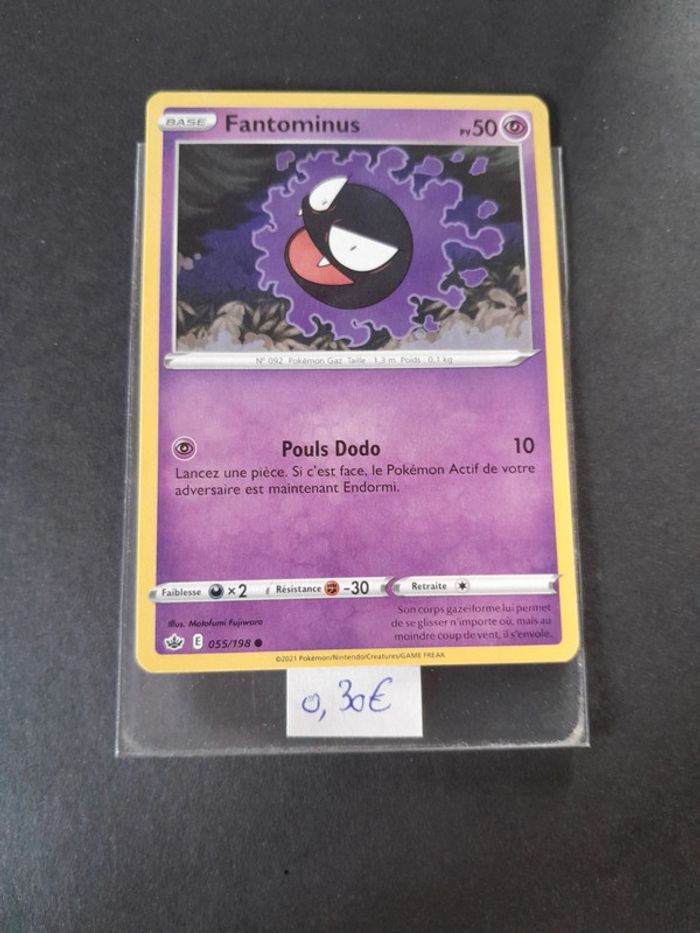Carte Pokémon Fantominus 55/198