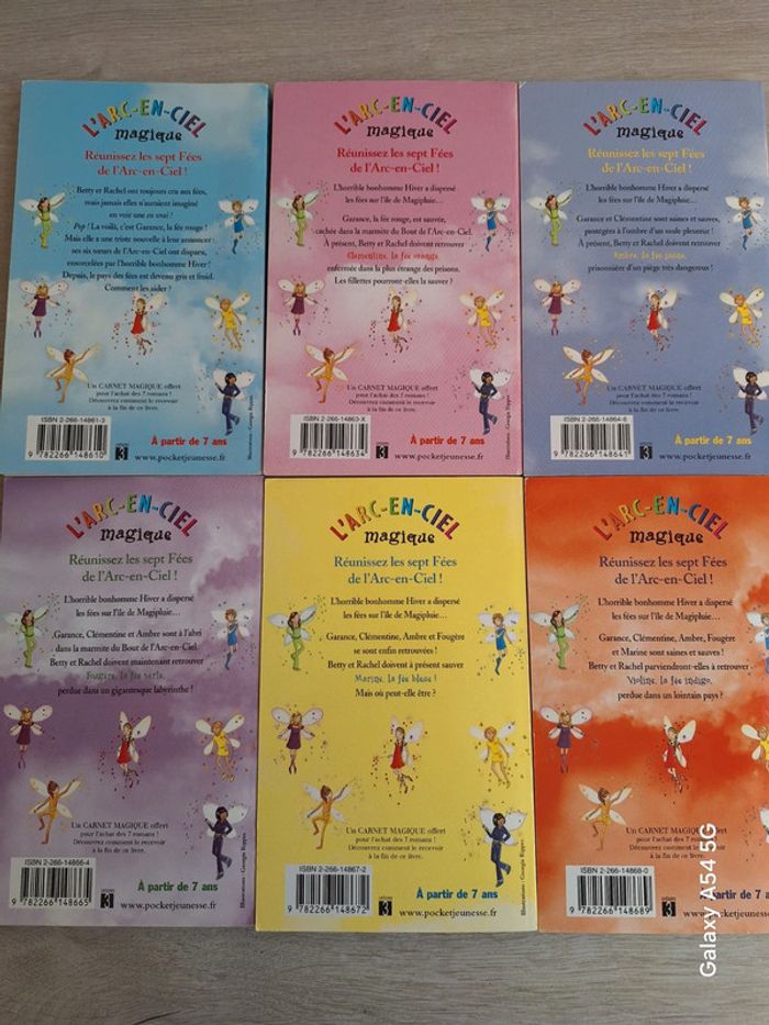 Lot de 6 livres l’arc en ciel magique - photo numéro 2