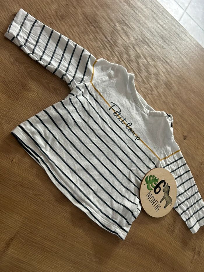 T shirt manches longues petit loup