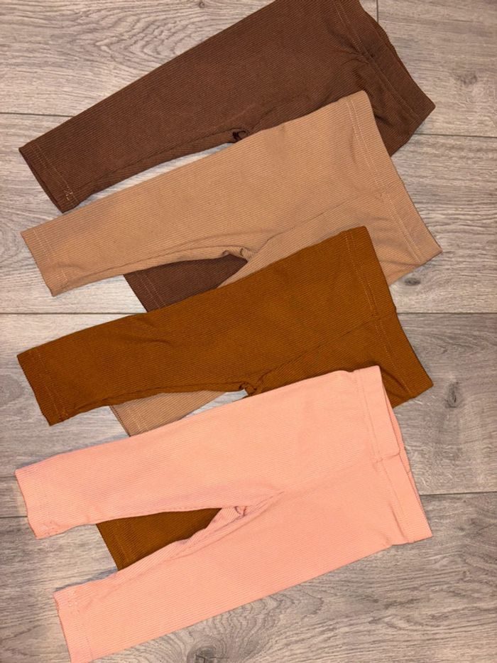 Lot 4 leggings 3-6 M - photo numéro 2