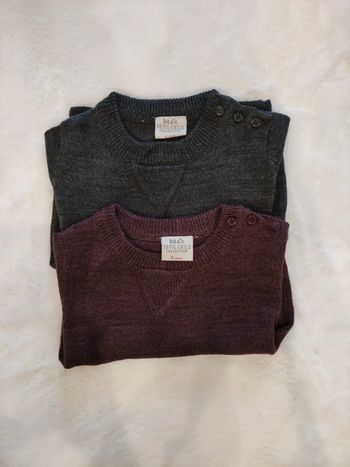 Lot de 2 pulls bébé garçon