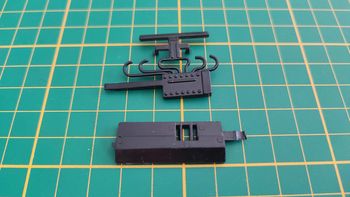 Partie moteur avant pièce miniature Bburago Burago Mercedes-benz 300 sl 1/18 1/18e 1/18ème #A91