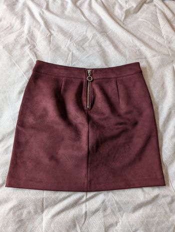Jupe bordeaux velours