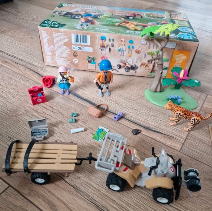 PLAYMOBIL 71011 Quad de secours pour animaux Wiltopia animaux nature - photo numéro 2