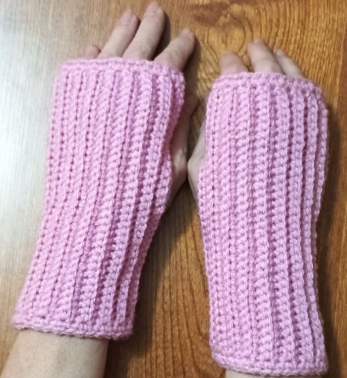 Mitaines fait main au crochet - photo numéro 2