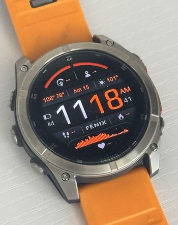 Garmin Fenix 8 51mm AMOLED Saphir avec bracelet d'origine et chargeur