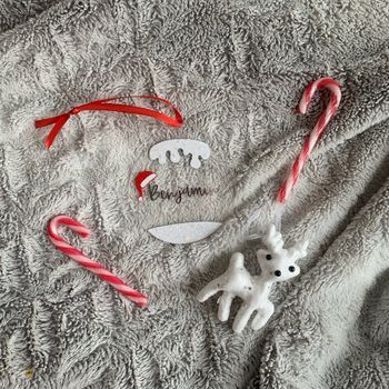 Boule de Noël personnalisée à paillettes