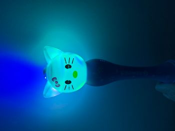 Baguette à bulles chat clignotante LED