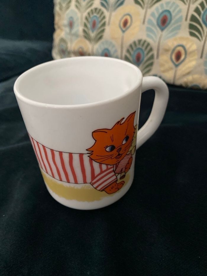 Mug arcopal vintage chat - photo numéro 5