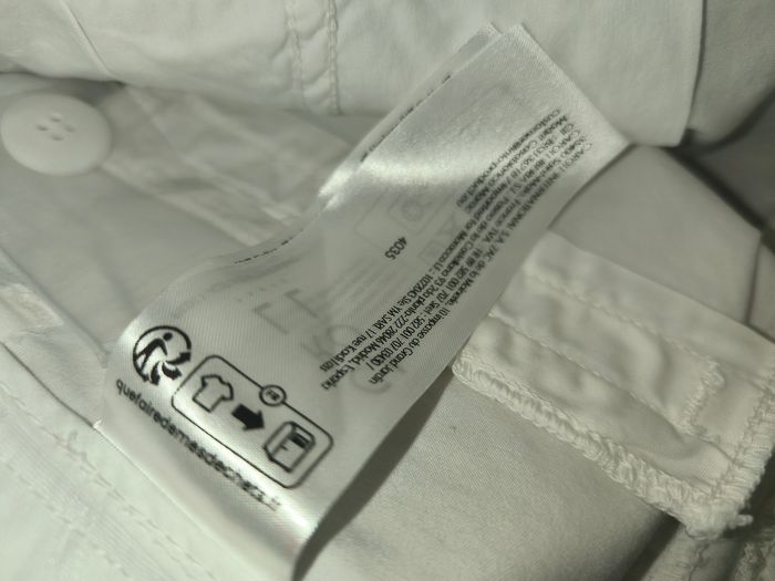 Pantalon droit blanc ourlets Caroll 36 Neuf - photo numéro 5