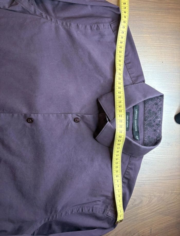Chemise homme mauve taille L - photo numéro 7