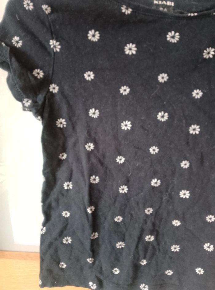 T-shirt manches courtes à fleurs - Fille 8 ans - photo numéro 2