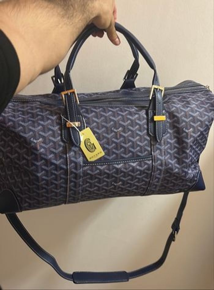 Sac de voyage Goyard Boeing 55 bleu - photo numéro 8