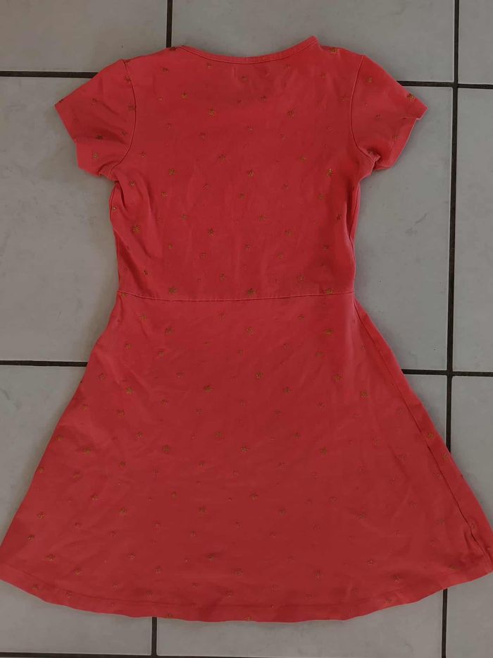 Robe manches courtes corail fille 10 ans Tissaia - photo numéro 3