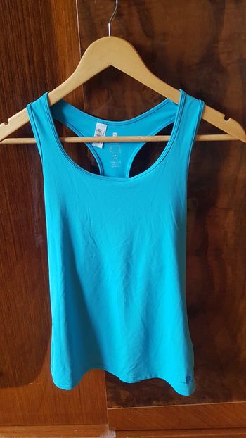 Débardeur Marcel de sport turquoise