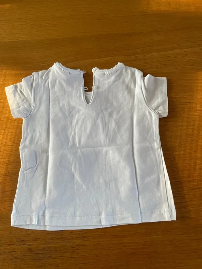 T-shirt fille 6-9 mois - photo numéro 4