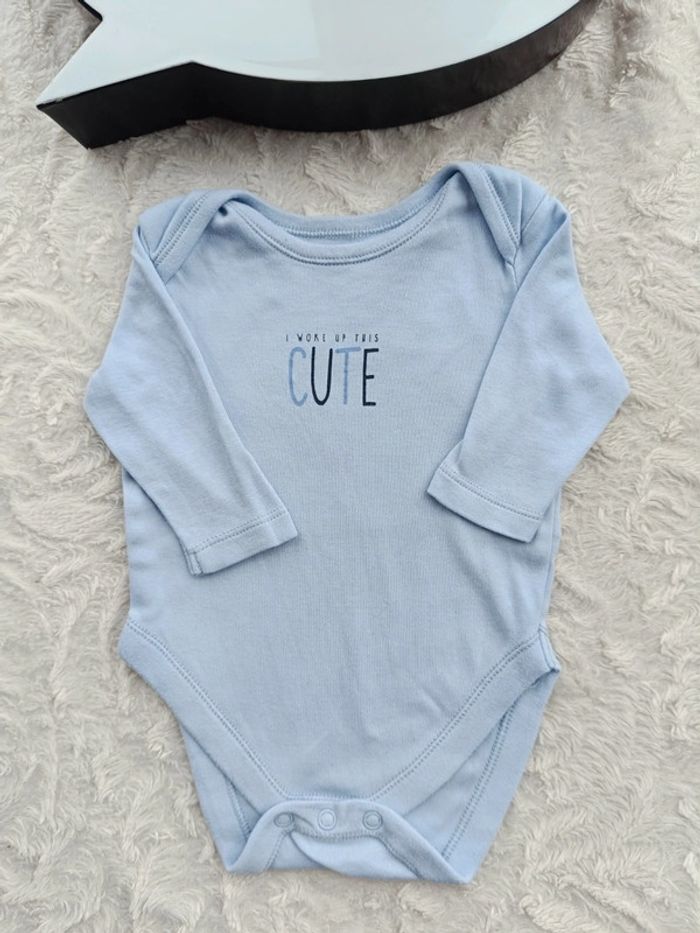Body manches longues Garçon 3 mois cute Primark 100% coton - photo numéro 2