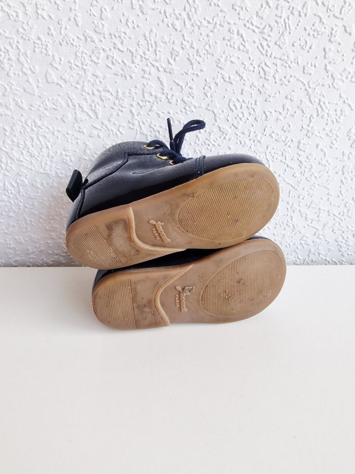 Jacadi - Bottillons en cuir vernis - Bleu marine - 19 - photo numéro 6