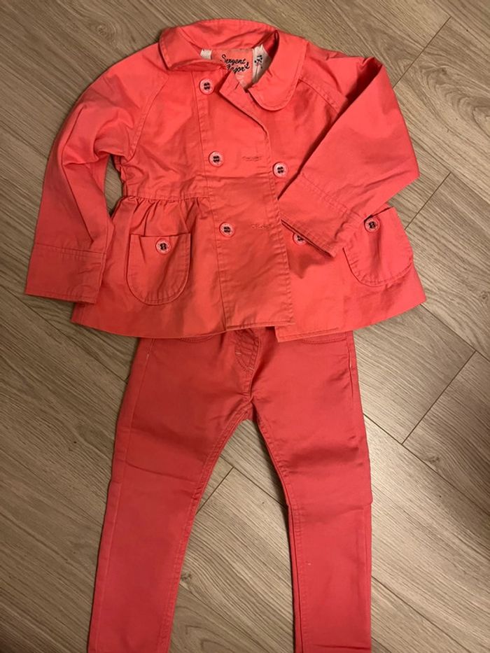 Ensemble fille sergent major 3 ans pantalon veste
