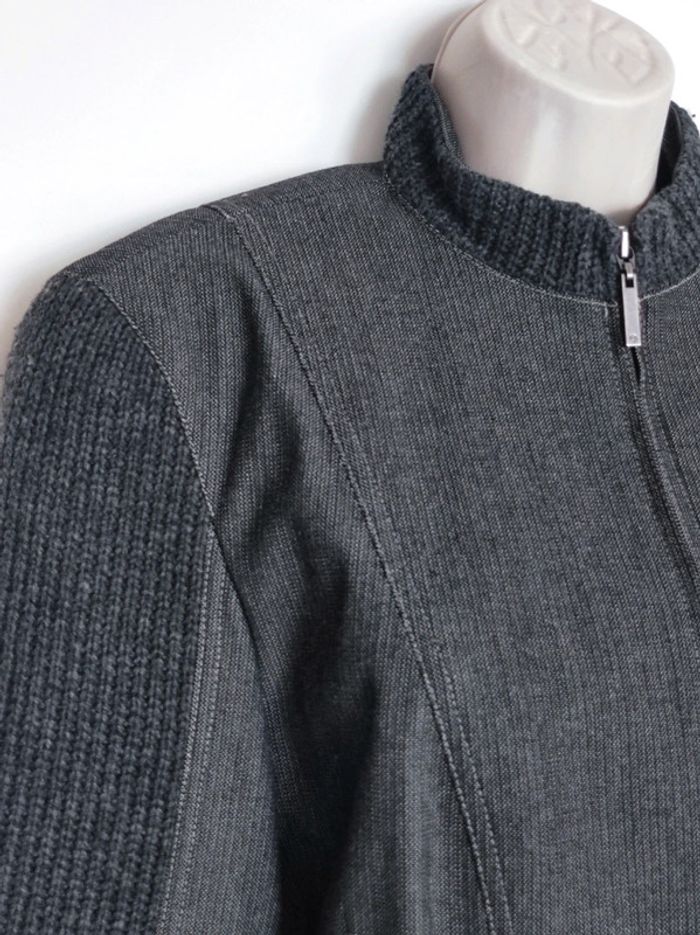 Veste blazer gris maille laine / Tony Lamarca - 36/S ร 38/M - photo numรฉro 9