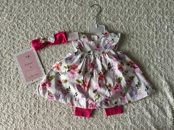 Ensemble été fille robe legging et bandeau