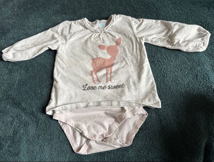 Lot de 3 bodys manches longues 12 mois 74 cm - photo numéro 6