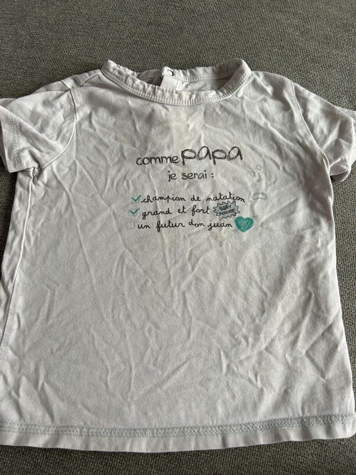 Tee shirt citation 2 ans