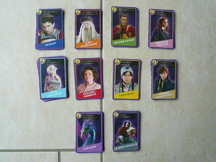 Lot de 5 cartes Harry Potter Moments magiques