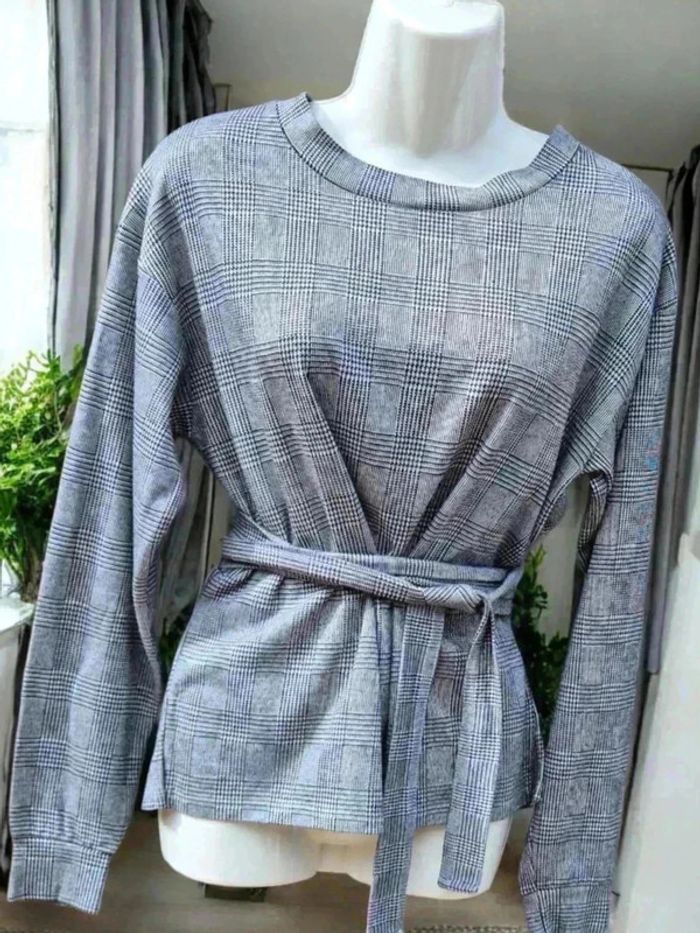 Haut manches longues bershka gris 🌹 S 🌹