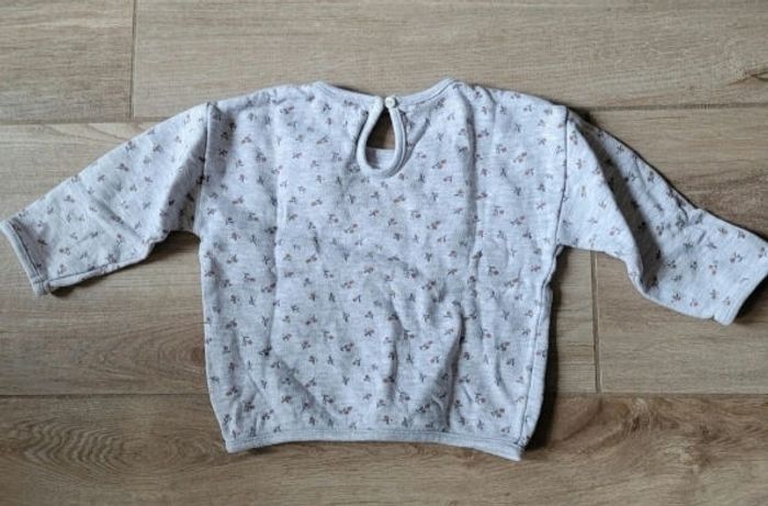 Ensemble fleuri décontracté taille 12 mois - photo numéro 3