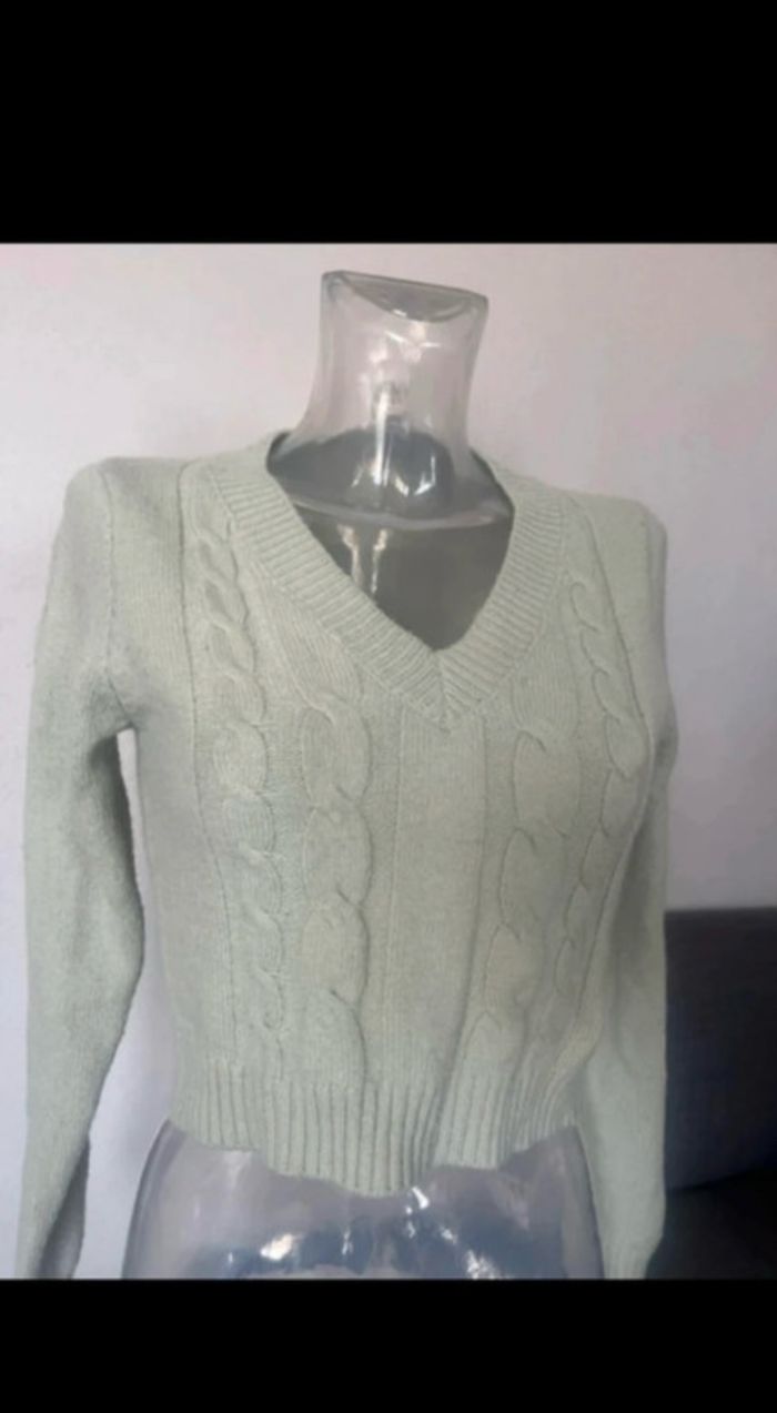 Pull menthe - photo numéro 2