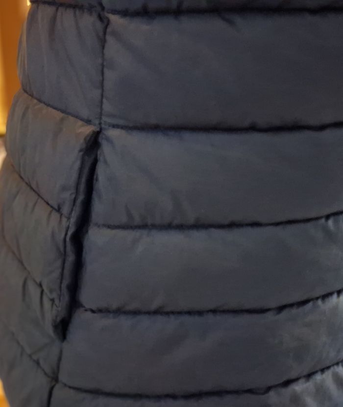 Doudoune sans manches zippée bleu marine - photo numéro 5