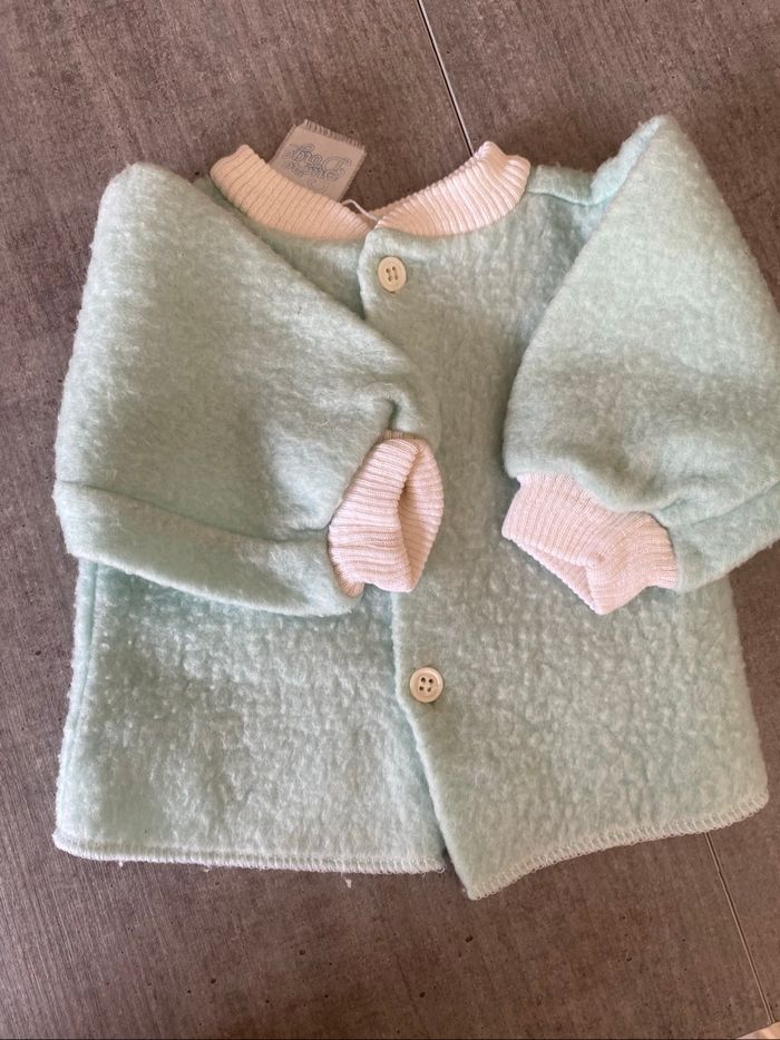 Gilet polaire sucre d’orge vintage