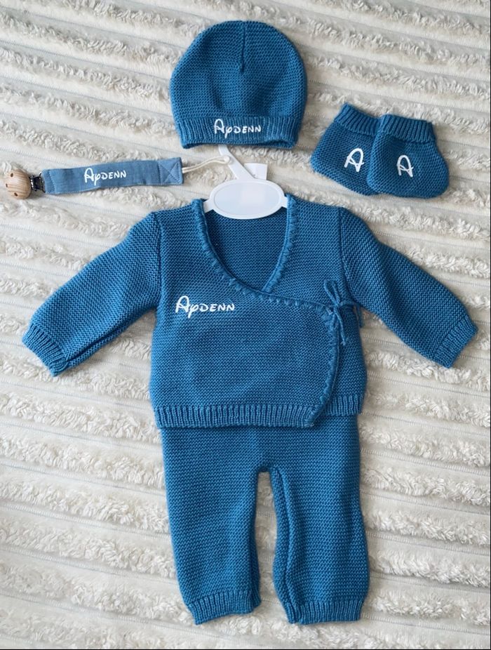 Tenue de naissance en maille lot de vêtement bébé