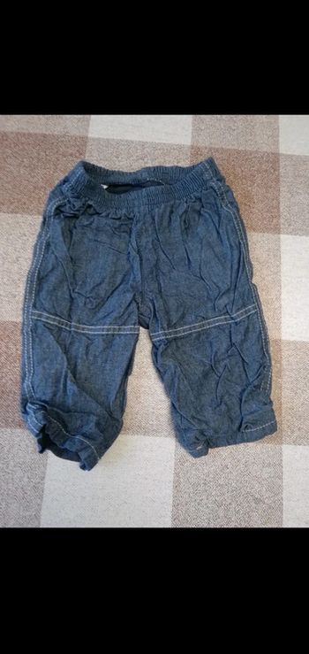 Jean 6 mois bleu doublé