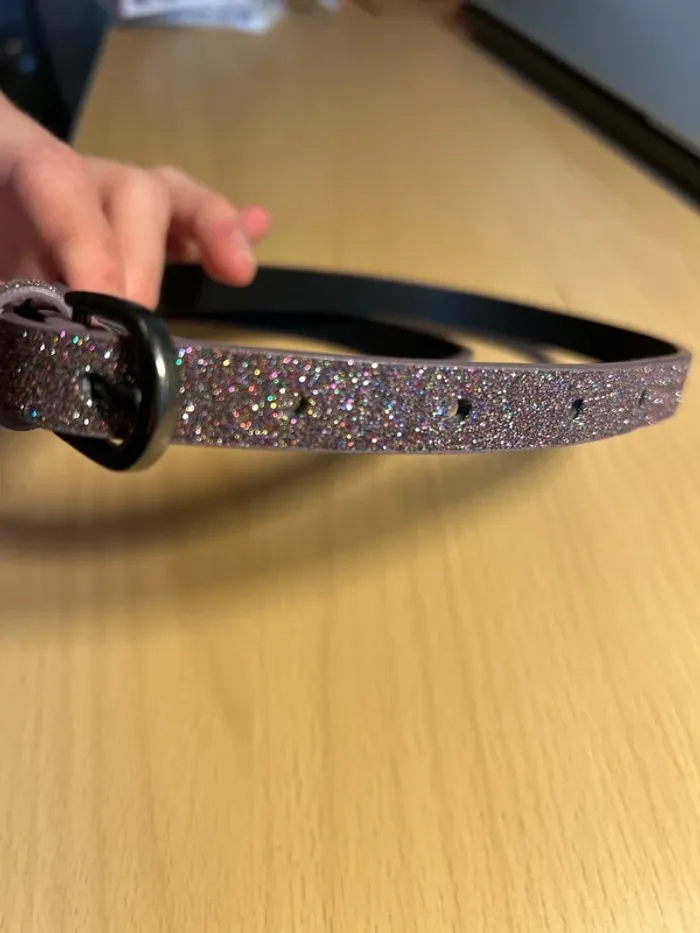 Ceinture violette à paillette - photo numéro 2