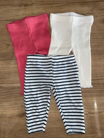 Lot de 3 leggins bébé 3 mois