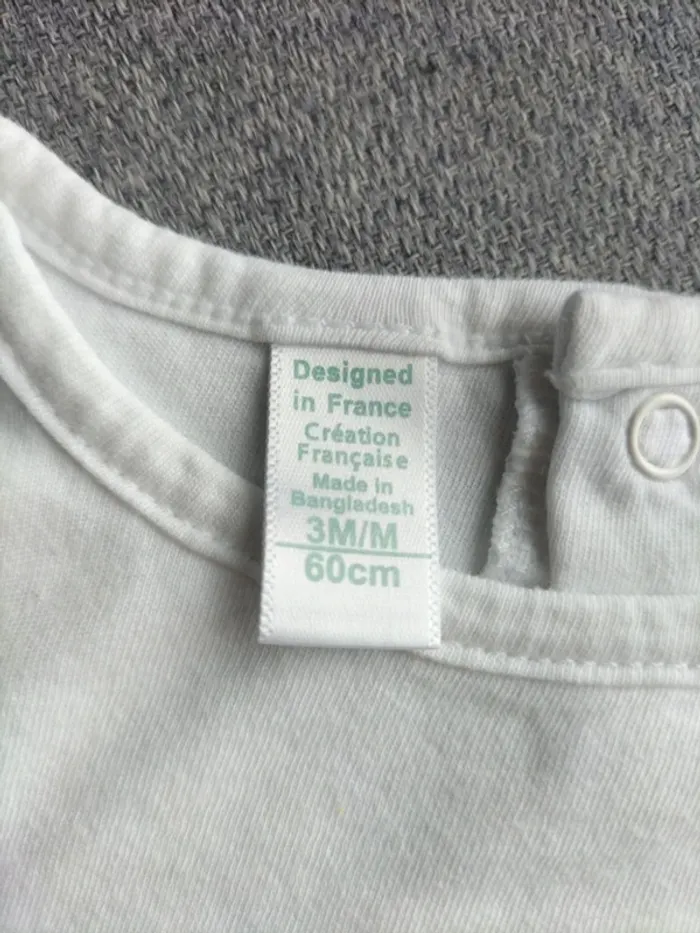 T-shirt manches longues blanc - photo numéro 3