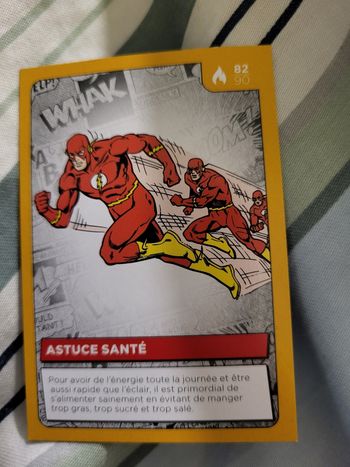 Carte Héros DC Auchan 2022 n° 82/90 Astuce  Santé
