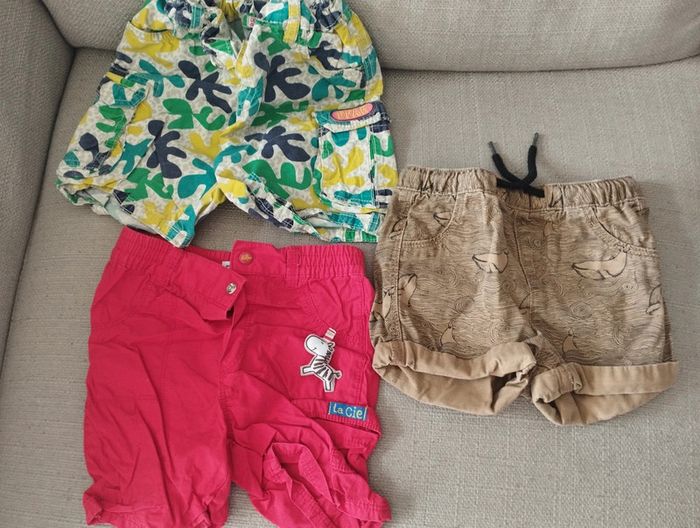 Lot shorts 18 mois