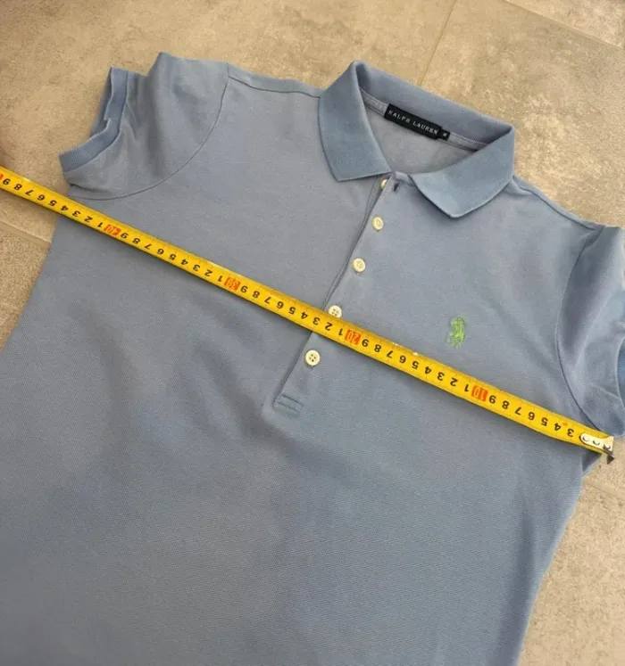 Polo Ralph Lauren femme bleu clair taile M très bon état - photo numéro 5