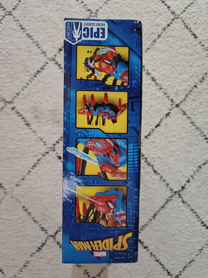 Marvel Spider‑Man – L'araignée de combat Crawl ’N Blast Spider – Neuf - photo numéro 3