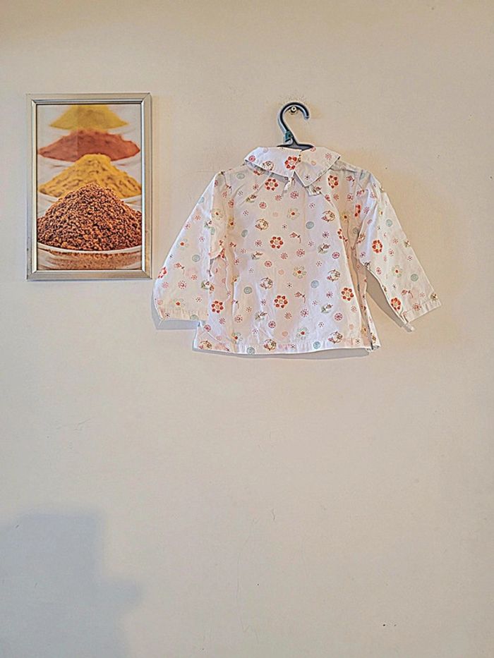 Chemise sergent major à fleurs Taille 9 mois - photo numéro 5