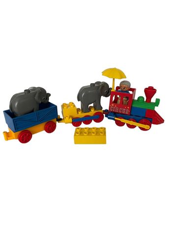 Lego Duplo Train du cirque avec éléphant N•5606 + rajout